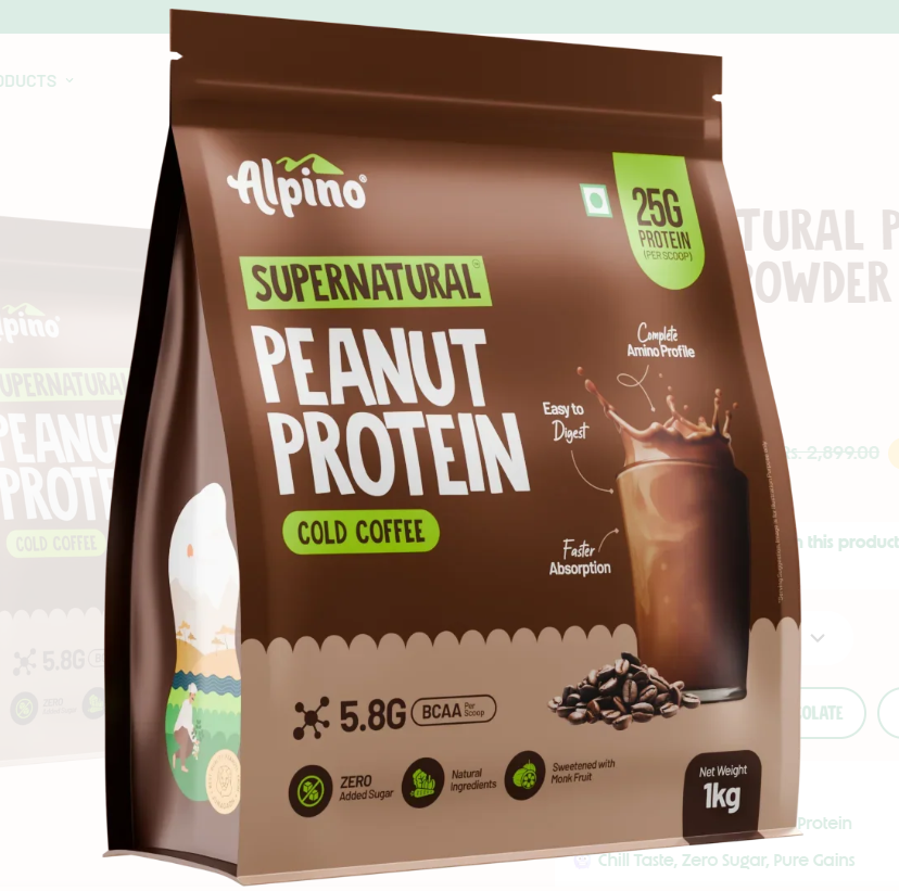 ALPINO SUPERNATURAL PEANUT PROTEIN POWDER