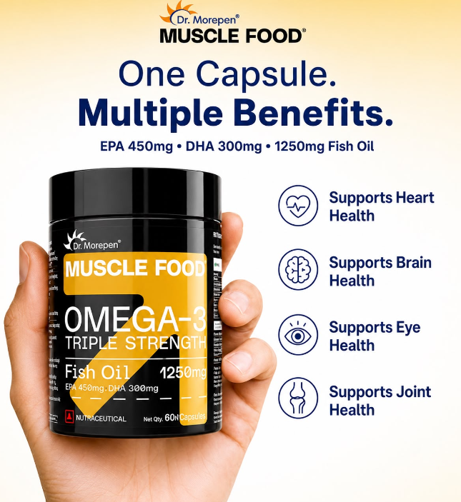 DR. MORPEN MUSCLE FOOD OMEGA 3 TRIPLE STRENGTH FISH OIL