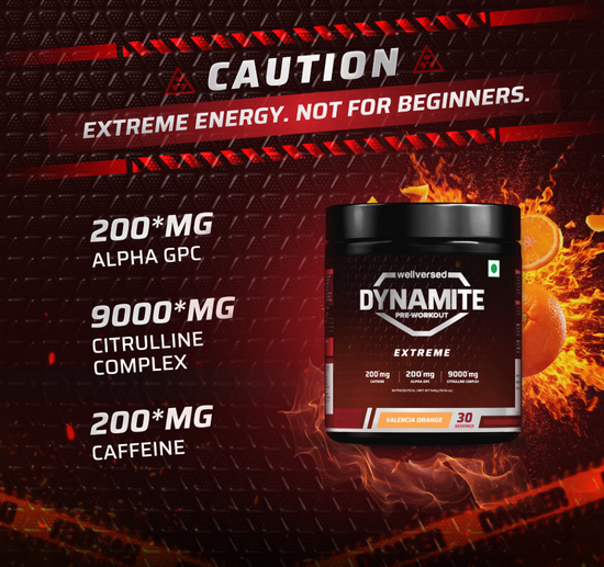 WELLVERSED Dynamite Pre-Workout EXTREME (540g, 30 Servings)