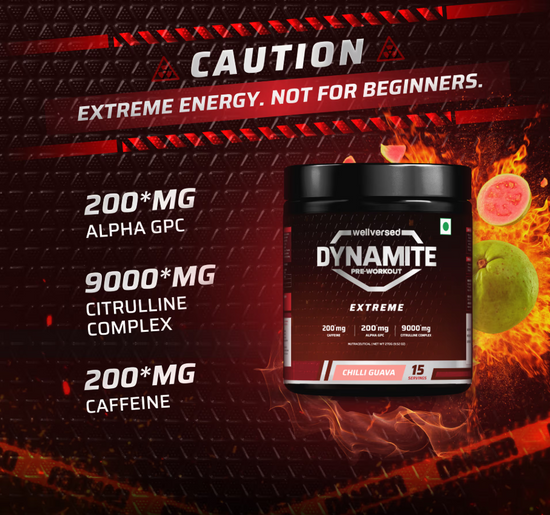 WELLVERSED Dynamite Pre-Workout EXTREME (270g, 15 Servings)