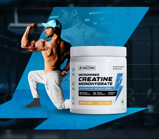 WELLVERSED Wellcore Pure Micronised Creatine Monohydrate (307g, 83 servings)