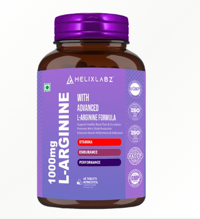 HelixLabz 1000mg L-Arginine: Advanced Nitric Oxide Booster
