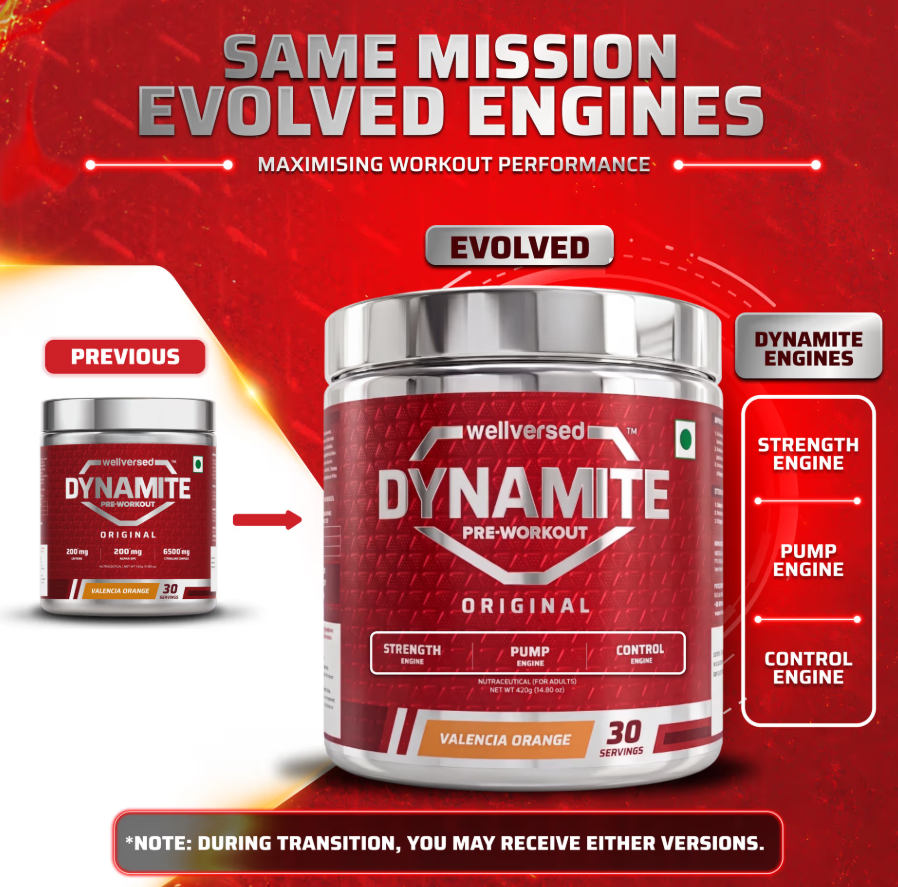WELLVERSED Dynamite Pre-Workout (420g, 30 Servings)