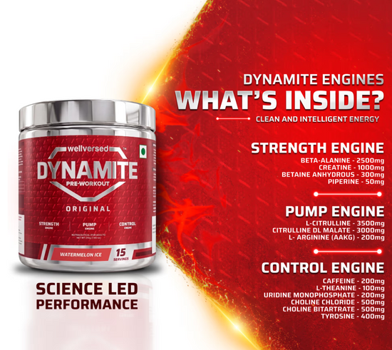 WELLVERSED Dynamite Pre-Workout 210GM 15 SERVINGS