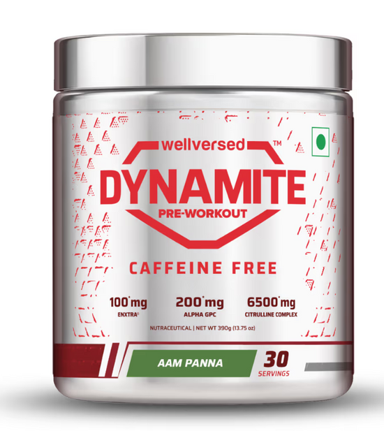 Dynamite Pre-Workout Caffeine Free 390g, 30 SERVING