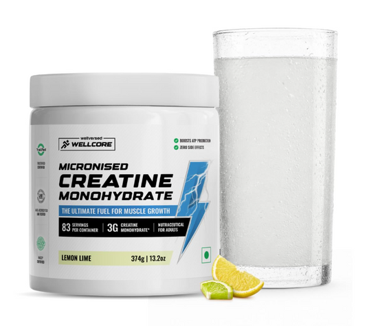 WELLVERSED Wellcore Pure Micronised Creatine Monohydrate (307g, 83 servings)