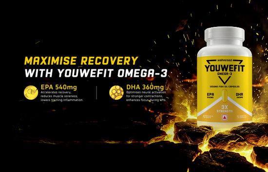 WELLVERSED YOUWEFIT Omega-3 Fish Oil 1250mg Triple Strength Fish Oil Capsules