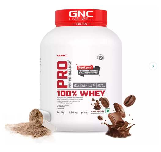 GNC Pro Performance Whey Protein Powder